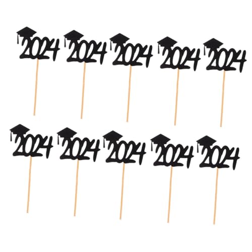 Abaodam 20Stücke Abschluss Cupcake Topper Schwarze Abschlusskappen Dessert Picks Für Graduierungsfeier Lustige Kuchendekoration Für Partys Und Desserts Abaodam 20Stücke Abschluss Cupcake Topper Schwarze Abschlusskappen Dessert Picks Für Graduierungsfeier Lustige Kuchendekoration Für Partys Und Desserts von Abaodam