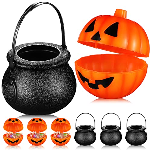 Abaodam 20Stücke Halloween Süßigkeiten Eimer Kleine Kürbis Und Hexen Kessel Deko Für Halloween Dekoration Und Aufbewahrung Für Süßigkeiten Und Kleine Gegenstände Abaodam 20Stücke Halloween Süßigkeiten Eimer Kleine Kürbis Und Hexen Kessel Deko Für Halloween Dekoration Und Aufbewahrung Für Süßigkeiten Und Kleine Gegenstände von Abaodam