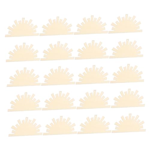 Abaodam 20Stücke Unlackierte Holzausschnitte für DIY Projekte Robuste Holzscheiben zum Bemalen für Tischdekoration und Bastelarbeiten Natürliche Holzverzierungen für Hochzeiten von Abaodam
