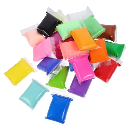 Abaodam 24 Packungen Farben Modelliermasse für Ultraleichte Flexible DIY Bastelmasse Ungiftig und Sicher für Handgemachte Figuren Schlüsselanhänger und Kreatives Abaodam 24 Packungen Farben Modelliermasse für Ultraleichte Flexible DIY Bastelmasse Ungiftig und Sicher für Handgemachte Figuren Schlüsselanhänger und Kreatives von Abaodam