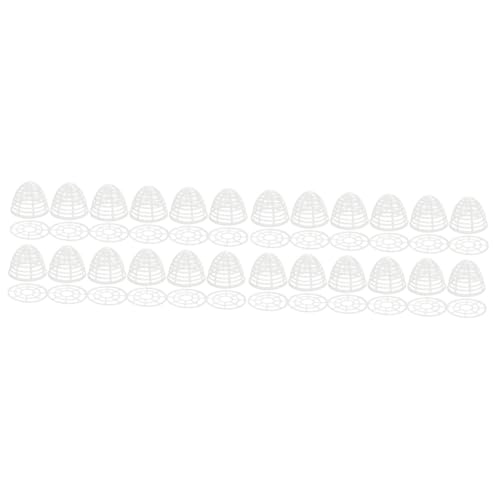 Abaodam 24 Sätze Koffer Kleiderbügel aus Kunststoff Kleiderbügel für Plastikpuppen Regal kleiderständer Mini-Szene-Requisite Schaukasten für Puppen Kleidung Puppenkleid Petticoat Baby von Abaodam