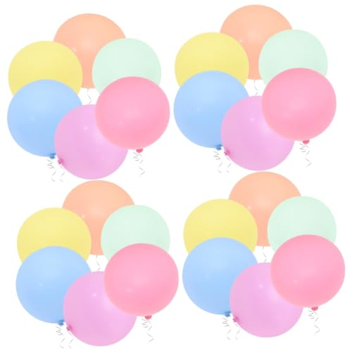 Abaodam 24 Stk Bodenexplosionsballon Geburtstagsparty Liefert Pastellfarbene Luftballons Regenbogen-latexballon Turmballons Luftballons in Verschiedenen Farben Suite Einfach Emulsion Baby von Abaodam