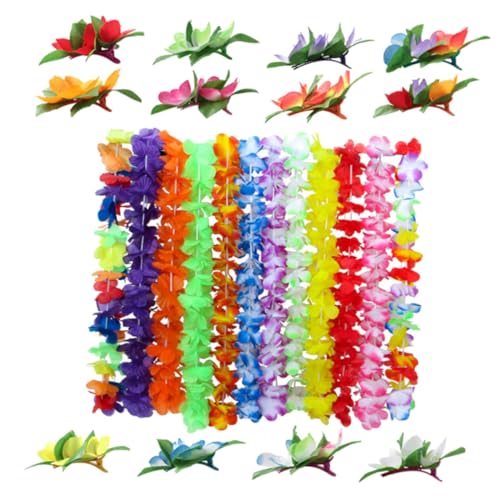 Abaodam Hawaiianisches Haar-accessoire-set 24-teilig mit Haarspangen Luau-tropical-stil für Strand- und Luau-feiern Abaodam Hawaiianisches Haar-accessoire-set 24-teilig mit Haarspangen Luau-tropical-stil für Strand- und Luau-feiern von Abaodam