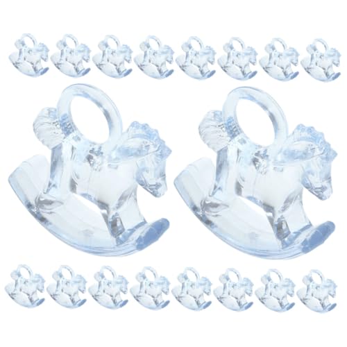 Abaodam 24 Stück Teiliges Akryldekorationen für Babyparty Transparente Schaukelnde Pferdefiguren für Stilvolle Tischdekoration und Kreative Cupcake Topper für Hochzeiten und Babypartys Abaodam 24 Stück Teiliges Akryldekorationen für Babyparty Transparente Schaukelnde Pferdefiguren für Stilvolle Tischdekoration und Kreative Cupcake Topper für Hochzeiten und Babypartys von Abaodam