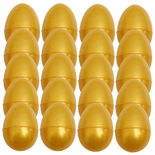 Abaodam 24 Stück Teiliges Goldene Aufklappbare Kunststoff Eier Wiederverwendbare Geschenkverpackung und Eier Sichere Aufbewahrung für Ostern Partys Geburtstagsfeiern und Abaodam 24 Stück Teiliges Goldene Aufklappbare Kunststoff Eier Wiederverwendbare Geschenkverpackung und Eier Sichere Aufbewahrung für Ostern Partys Geburtstagsfeiern und von Abaodam