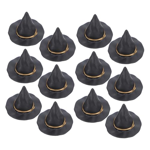 Abaodam 24 Stück Teiliges Halloween Mini Hexenhüte Schwarz Mini Flaschen Dekorationen und Puppenhaus Zubehör Kreative DIY Bastelmaterialien für Party und Festtagsdeko Abaodam 24 Stück Teiliges Halloween Mini Hexenhüte Schwarz Mini Flaschen Dekorationen und Puppenhaus Zubehör Kreative DIY Bastelmaterialien für Party und Festtagsdeko von Abaodam