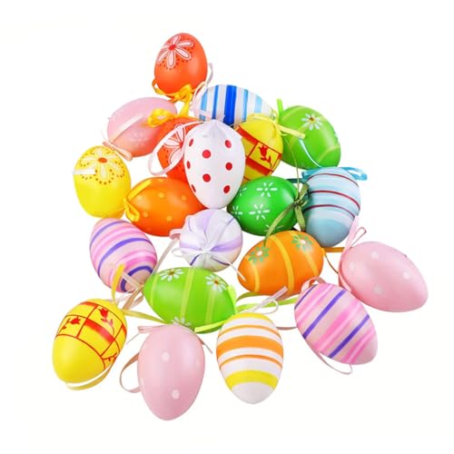 Abaodam 24stücke Ostern Hängende Eier Bunte Dekorative Ostereier Für Frühlingsfestlichkeiten Für Innen Und Außendekoration Vielfältige Und Farben Abaodam 24stücke Ostern Hängende Eier Bunte Dekorative Ostereier Für Frühlingsfestlichkeiten Für Innen Und Außendekoration Vielfältige Und Farben von Abaodam