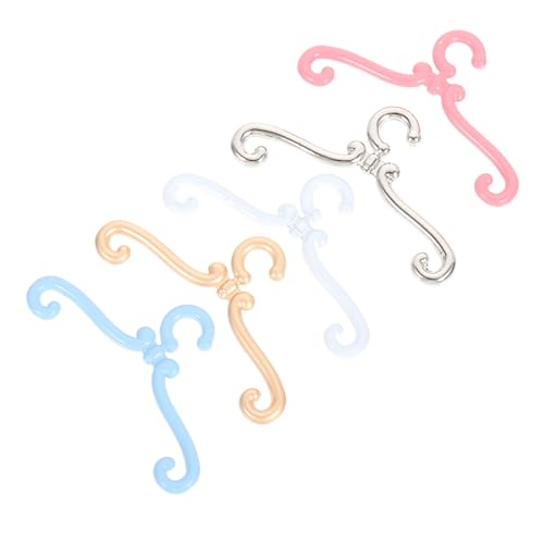 Abaodam 25 Stücke Mini Puppenaufhänger Chic Puppe Kleidung Kleider Kleiderbügel Puppe Zubehör Abaodam 25 Stücke Mini Puppenaufhänger Chic Puppe Kleidung Kleider Kleiderbügel Puppe Zubehör von Abaodam