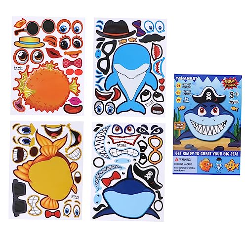Abaodam 25blätter Meeresleben Aufkleber Mix Und Sticker Für Mädchen Party- Und Kreative Bastelprojekte Zufällige Designs Cover von Abaodam