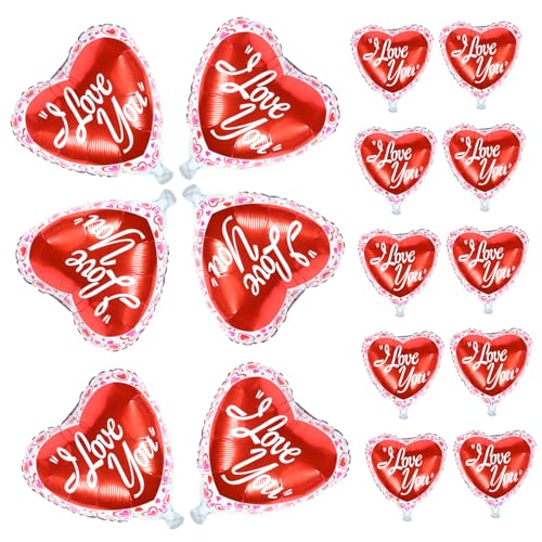 Abaodam Herz Luftballon Luftballon 25er Set Herz Folienballons Ballons Für Hochzeitsdekoration Valentinstag Romantische Feiern Party Zubehör Luftballons Herzform Iloveyou Motive Abaodam Herz Luftballon Luftballon 25er Set Herz Folienballons Ballons Für Hochzeitsdekoration Valentinstag Romantische Feiern Party Zubehör Luftballons Herzform Iloveyou Motive von Abaodam