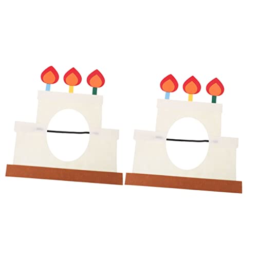 Abaodam 2st Geburtstagshut Matthew Grey Gubler Geburtstagskuchenhut Mit Kerzen Foto-requisiten Für Geburtstagsfeiern Geburtstagsparty-hüte Weiß Kind Konisch Geburtstagsparty Liefert von Abaodam