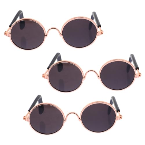 Abaodam 2St Mini-Brille tierkostüme Puppen Kleidung Toy verkleidung dekoringe Sonnenbrille metallische Gläser Figuren Miniaturen Runde Metallbrille Hund Brille Kunststoff Black Abaodam 2St Mini-Brille tierkostüme Puppen Kleidung Toy verkleidung dekoringe Sonnenbrille metallische Gläser Figuren Miniaturen Runde Metallbrille Hund Brille Kunststoff Black von Abaodam