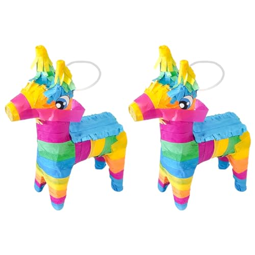 Abaodam 2St Piñata Massenspielzeug für Geburtstagsfeier Spielzeuge komfetti mexikanische geschenke Festival-Pinata-Spielzeug handgefertigte Pinata aus Papier bunt von Abaodam