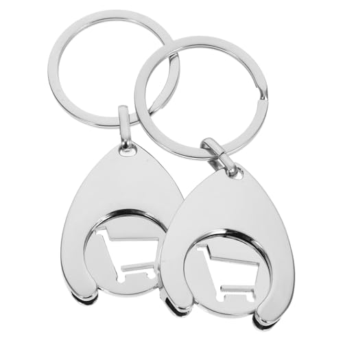 Abaodam 2Stücke Einkaufswagenchip Schlüsselanhänger aus Leichtem Metall Praktischer Trolley Token für Müheloses Einkaufen Tragbar und Handlich für Einkaufswagen Abaodam 2Stücke Einkaufswagenchip Schlüsselanhänger aus Leichtem Metall Praktischer Trolley Token für Müheloses Einkaufen Tragbar und Handlich für Einkaufswagen von Abaodam