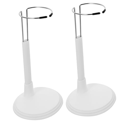 Abaodam 2Stücke Kreativer Puppenständer für Puppen Tragbares Display Regal für Hause und Geschäfte Weiß zur Aufbewahrung und Präsentation von Puppen von Abaodam