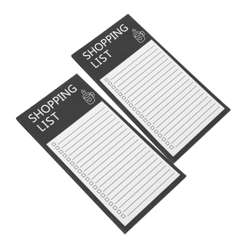 Abaodam 2Stücke Magnetische Notizblöcke für Kühlschrank Stylische Einkaufslisten Magnetpads zur Organisation Praktische to Do Listen für Lebensmitteleinkäufe von Abaodam