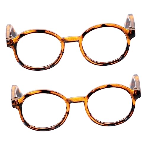 Abaodam 2Stücke Puppenbrille Leopard Transparent Stylische Brillen Requisiten für Dekoration für Puppen und Puppenhäuser für Kreative Dress Up Abaodam 2Stücke Puppenbrille Leopard Transparent Stylische Brillen Requisiten für Dekoration für Puppen und Puppenhäuser für Kreative Dress Up von Abaodam