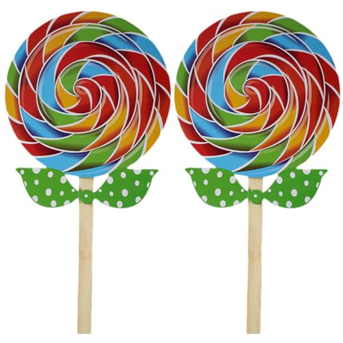 Abaodam Einzigartige Lollipop-Ornamente 2 Stück Gefälschter Lollipop Süßigkeiten Foto-Requisite Dekoratives Gefälschtes Lollipop-Modell Abaodam Einzigartige Lollipop-Ornamente 2 Stück Gefälschter Lollipop Süßigkeiten Foto-Requisite Dekoratives Gefälschtes Lollipop-Modell von Abaodam