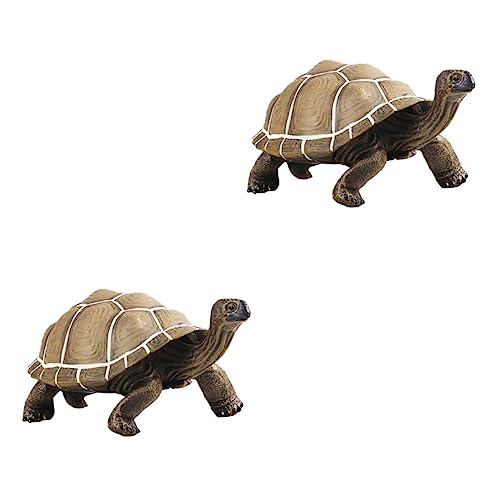 Abaodam 2st Schildkröten-Modell Lebensechte Schildkrötenmodelle Schildkrötenfiguren Lebensechte Schildkrötenstatuen Miniaturschildkröte Schmücken Kleine Schildkröte Plastik Tragbar Kind von Abaodam
