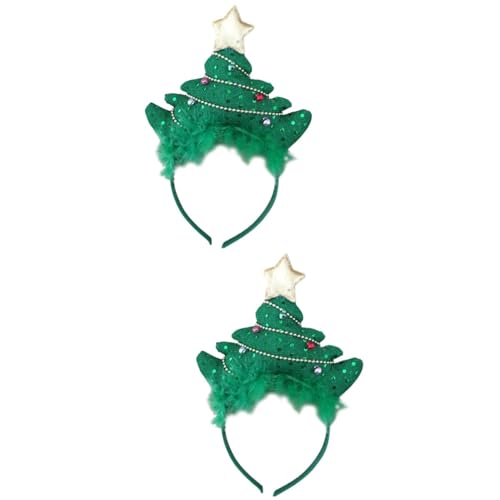 Abaodam 2st Weihnachtsstirnband Partykostüm Haarband Weihnachts-haarreifen Kopfbedeckung Weihnachten von Abaodam