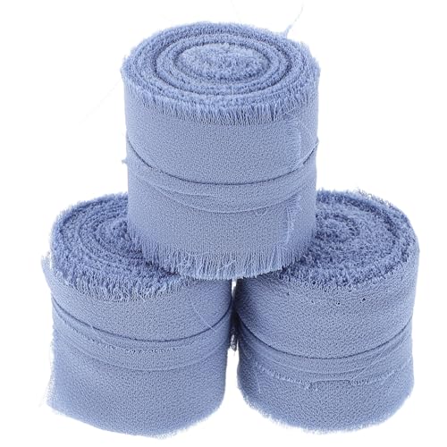Abaodam 3 Rollen Schleife Bänder Für Die Hochzeit Breites Band Geschenkband Zum Verpacken Der Party Geschenkband Für Packband Vorhanden Blumenbänder Chiffon Blue Abaodam 3 Rollen Schleife Bänder Für Die Hochzeit Breites Band Geschenkband Zum Verpacken Der Party Geschenkband Für Packband Vorhanden Blumenbänder Chiffon Blue von Abaodam