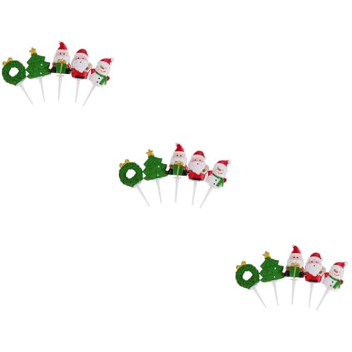 Abaodam 3 Sätze Add- Zum Dekorieren Von Kuchen Weihnachtsdeko Weihnachtsmotiv Cupcake-topper Für Weihnachten Urlaub Kuchen Topper Kuchendekor Aus Harz Festival-kuchenaufsatz 5 Stück * 3 Abaodam 3 Sätze Add- Zum Dekorieren Von Kuchen Weihnachtsdeko Weihnachtsmotiv Cupcake-topper Für Weihnachten Urlaub Kuchen Topper Kuchendekor Aus Harz Festival-kuchenaufsatz 5 Stück * 3 von Abaodam