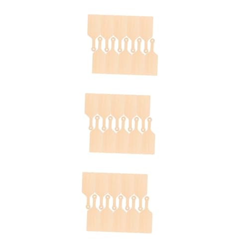 Abaodam 3 Sätze Kleines Holzpaddel Holzbrett Holzplatte Holzschnitzerei Holzbearbeitung Bastelbedarf Basteln Von Schneidebrettern Schneidebrett Klein Diy Zubehör Beige 10 Stück * 3 von Abaodam