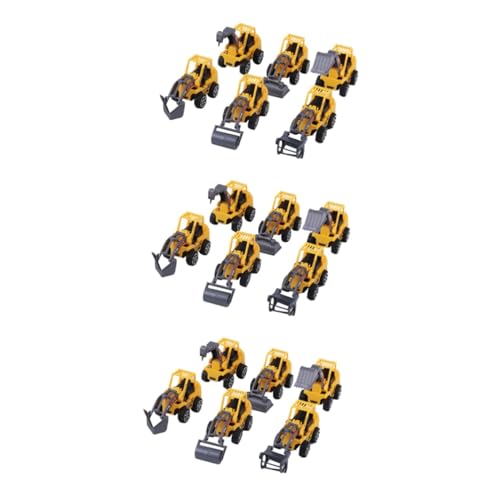 Abaodam 3 Sätze Kuchenverzierung Beschäftigt Dekorationen Topper Geburtstag Tortendeko Einschulung Sankastenspielsachen Partyzubehör Bagger Kuchendekor Bagger-ornament Yellow 6 Stücke * 3 von Abaodam