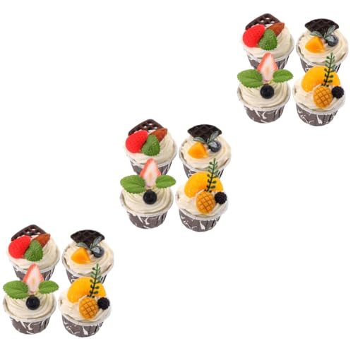 Abaodam 3 Sätze Simuliertes Gefälschtes Weiches Ei Künstlicher Kuchen Küchendekoration Café Realistisches Cupcake Modell Einzigartige Requisite Gefälschte 4 Stück * 3 Abaodam 3 Sätze Simuliertes Gefälschtes Weiches Ei Künstlicher Kuchen Küchendekoration Café Realistisches Cupcake Modell Einzigartige Requisite Gefälschte 4 Stück * 3 von Abaodam