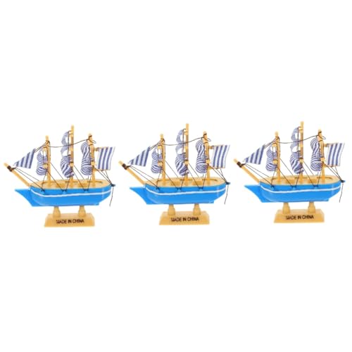 Abaodam 3 Stück Girlande Stranddeko Für Zu Hause Dekoration Strandhüttenverzierungen Boot Tropisch Schiff Meerjungfrau Kuchen Bausatz Piratenflagge Thematisiert Nautisch Hölzern Blue von Abaodam