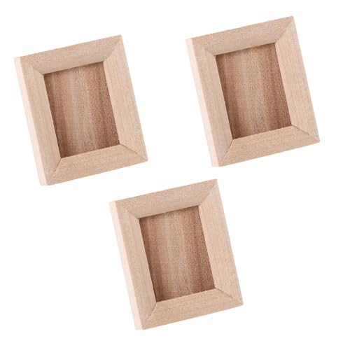 Abaodam 3 Stück Miniatur Holz Bilderrahmen für Puppenhaus DIY Zubehör für Miniaturmodelle Leichtes Material Dekorative Mini Fotorahmen für Kreative Bastelprojekte Abaodam 3 Stück Miniatur Holz Bilderrahmen für Puppenhaus DIY Zubehör für Miniaturmodelle Leichtes Material Dekorative Mini Fotorahmen für Kreative Bastelprojekte von Abaodam