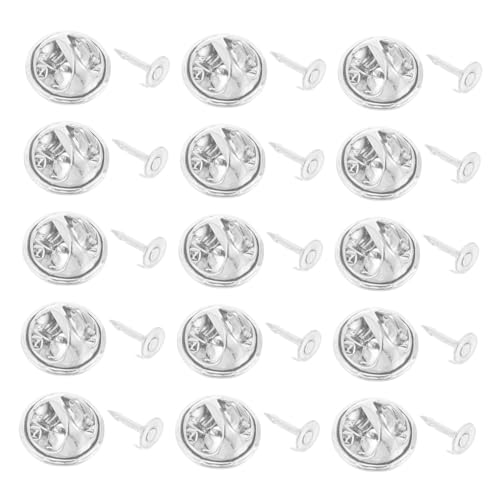 Abaodam 30 Sätze Metallische Schmetterlings Kupplungs Pins Sicherheitsnadeln für DIY Broschen und Accessoires Stabile Anstecknadeln für Bastelprojekte Silberne Pin Verschlüsse Abaodam 30 Sätze Metallische Schmetterlings Kupplungs Pins Sicherheitsnadeln für DIY Broschen und Accessoires Stabile Anstecknadeln für Bastelprojekte Silberne Pin Verschlüsse von Abaodam