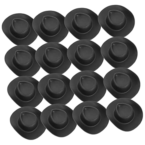 Abaodam 30 Stück Mini Cowboyhüte Puppenhüte für Bastelprojekte Dekoration für Puppen und Partys Langlebig und Leicht zum Verkleiden Ihrer Puppen von Abaodam