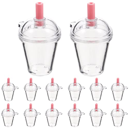 Abaodam 30 Stück Mini Plastikbecher Anhänger für DIY Schmuckherstellung für Armbänder Schlüsselanhänger Ohrringe und Mehr aus Hochwertigem Bruchsicherem Material von Abaodam