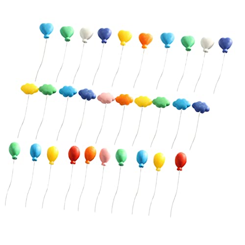 Abaodam 30 Stück Miniatur-ballondekorationen – Ballonkind Ballons Ballondekorationen Mini-hausornamente Mini-Ballons Aus Kunststoff von Abaodam