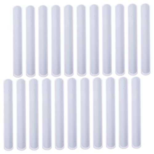 Abaodam 30 Stück Teiliges Weiße DIY Slap Armbänder Blank zum Bemalen Leichte Hautfreundliche Klatscharmbänder für Party Mitgebsel Kindergeburtstag Halloween Vielseitige Bastelarmbänder von Abaodam