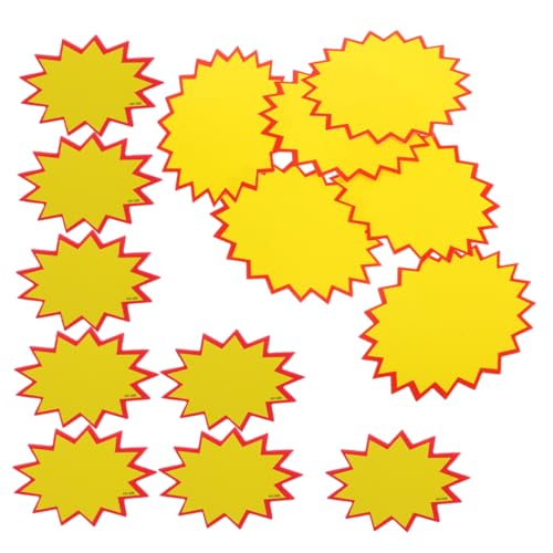Abaodam 300 Stück Tag löschen fluoreszierende Anzeigeschilder Aufkleber für Preisschilder Werbeschilder leere sternförmige Schilder leere fluoreszierende Schilder Papier Gelb Abaodam 300 Stück Tag löschen fluoreszierende Anzeigeschilder Aufkleber für Preisschilder Werbeschilder leere sternförmige Schilder leere fluoreszierende Schilder Papier Gelb von Abaodam