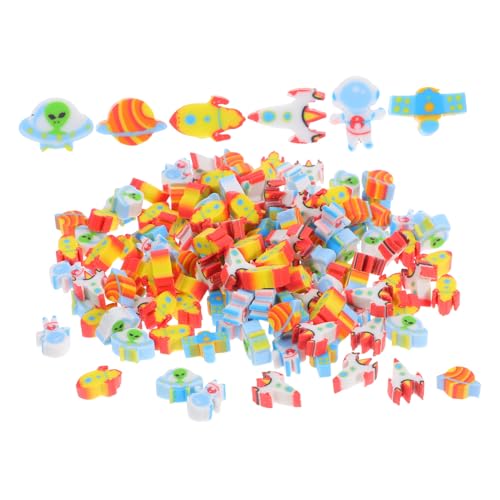 Abaodam 300 Stück Weltraumrotler Spielzeuggummi Valentinstag Sportler Radiergummis Für Schreibtischtiere Eraser Von Bulk Novelty Leerzeichen Süße Mini-radierer Planetengummis von Abaodam