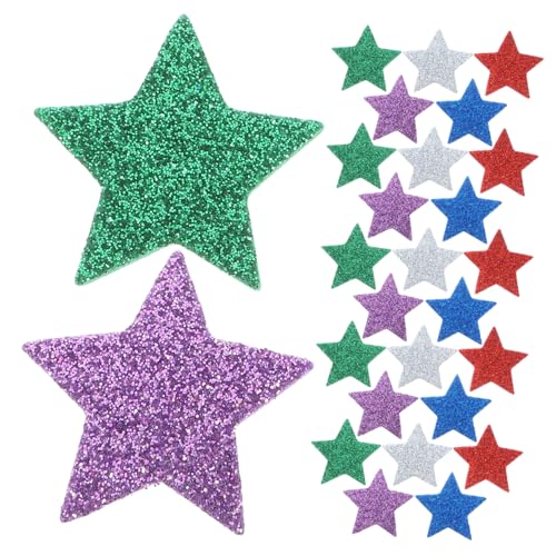 Abaodam 300stücke Selbstklebende Glitzer-sternaufkleber Große Moosgummi-Sticker Für Bastelprojekte Und Kreative Dekorationen von Abaodam