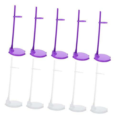 Abaodam 30Stücke Puppenständer Zubehör Stehende Clip Racks für Puppen Transparente Halterungen Stabil und Langlebig für Präsentation von Puppen von Abaodam