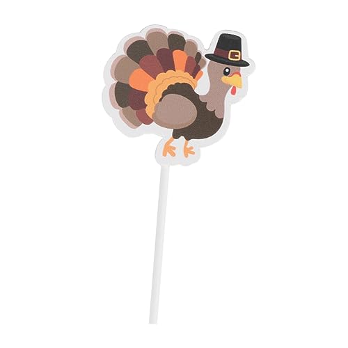 Abaodam 30st Türkei- -flagge Thanksgiving-party-dekor Kuchendekorationen Im Herbst Party-kuchen-picks Party-cupcake-dekor Foto-requisiten Truthahn Plugin von Abaodam