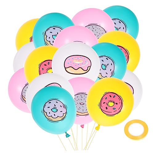 Abaodam 32 Stück Donut Ballons Luftballons für Kindergeburtstagsfeiern Themenpartys Hochzeiten und Shower Langlebig und Leuchtend für Helium und Luftfüllung Abaodam 32 Stück Donut Ballons Luftballons für Kindergeburtstagsfeiern Themenpartys Hochzeiten und Shower Langlebig und Leuchtend für Helium und Luftfüllung von Abaodam