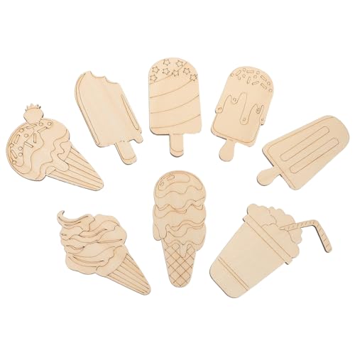 Abaodam 32 Stück Teiliges Eiscreme Holzset zum Bemalen Unbehandelte Blanke Holzfiguren für DIY Kreative Sommerparty Deko Fördert Künstlerische Fähigkeiten und Fantasie Abaodam 32 Stück Teiliges Eiscreme Holzset zum Bemalen Unbehandelte Blanke Holzfiguren für DIY Kreative Sommerparty Deko Fördert Künstlerische Fähigkeiten und Fantasie von Abaodam