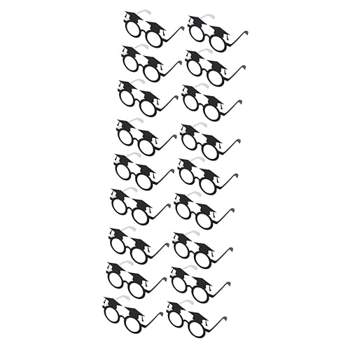 Abaodam 36 Stk Junggesellenhut Brille Neuartige Papiergläser Junggesellen-sonnenbrille Party-sonnenbrille Der Klasse 2020 Ausgefallene Kostümbrillen Verzierungen Student Geschenk Bilden von Abaodam