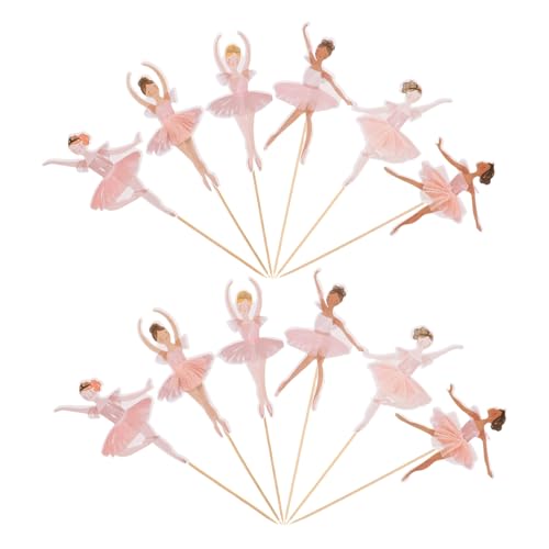 Abaodam 36 Stück Kuchendekoration Geburtstagstorte Topper Getränkerührer Cupcake-Picks für Mädchen Cupcake Topper zum Geburtstag Ballett Dekorationen Kuchendeckel Brautparty hölzern Rosa Abaodam 36 Stück Kuchendekoration Geburtstagstorte Topper Getränkerührer Cupcake-Picks für Mädchen Cupcake Topper zum Geburtstag Ballett Dekorationen Kuchendeckel Brautparty hölzern Rosa von Abaodam