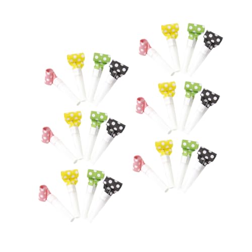 Abaodam 36 Stück Partypfeife Bunte Pfeife Party-blowouts Pfeifen Party Noisemaker Partygeschenke Pfeifen Jubelpfiffe Cheerleader Pfeifen Plastik von Abaodam