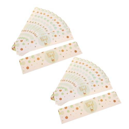 Abaodam 36 Stück Wasserflaschenaufkleber Für Babyjungen Für Babypartys Und Geburtstagsfeiern Niedliche Und Coole Designs Aufkleber Für Party Saftflaschen von Abaodam