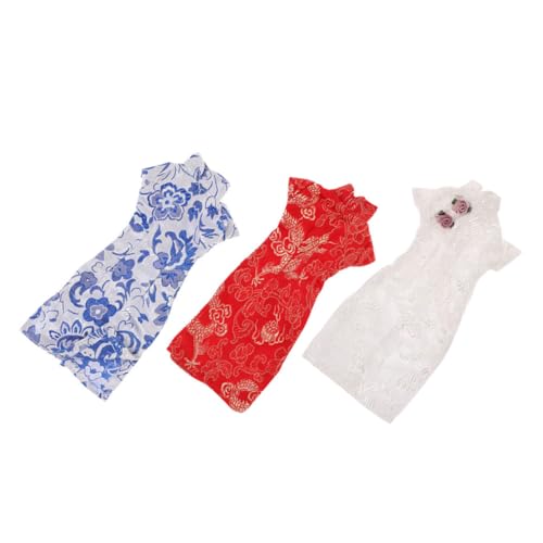 Abaodam 3Stücke Puppenkostüm Cheongsam für Puppen Chinesische Kleidung im Traditionellen Stil Wiederverwendbare Puppenkleidung für Rollenspiele und Puppenzubehör Abaodam 3Stücke Puppenkostüm Cheongsam für Puppen Chinesische Kleidung im Traditionellen Stil Wiederverwendbare Puppenkleidung für Rollenspiele und Puppenzubehör von Abaodam
