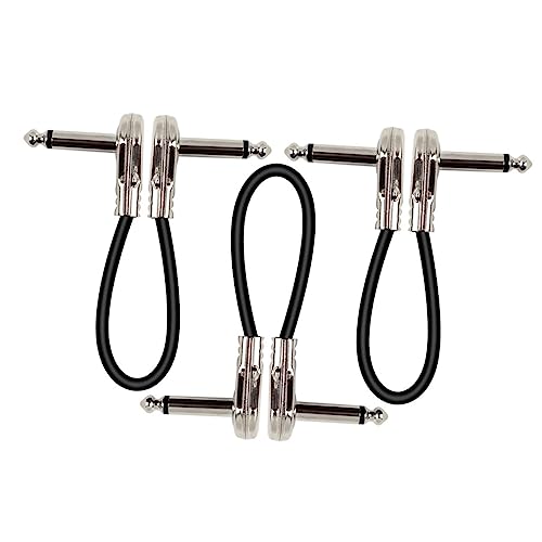 Abaodam 3Stücke Teiliges Gitarren Patchkabel Adapter Für Effekte Kompatibel Mit Gitarre Bass Und Keyboards Langlebig Und Leicht Für Musiker von Abaodam