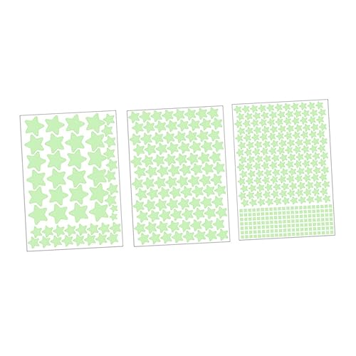 Abaodam 3blätter Fluoreszierende Sternen Aufkleber Für Kinderzimmer Selbstklebende Pvc Wandtattoos Leuchtende Wanddekoration Für Schlafzimmer Und Spielzimmer von Abaodam